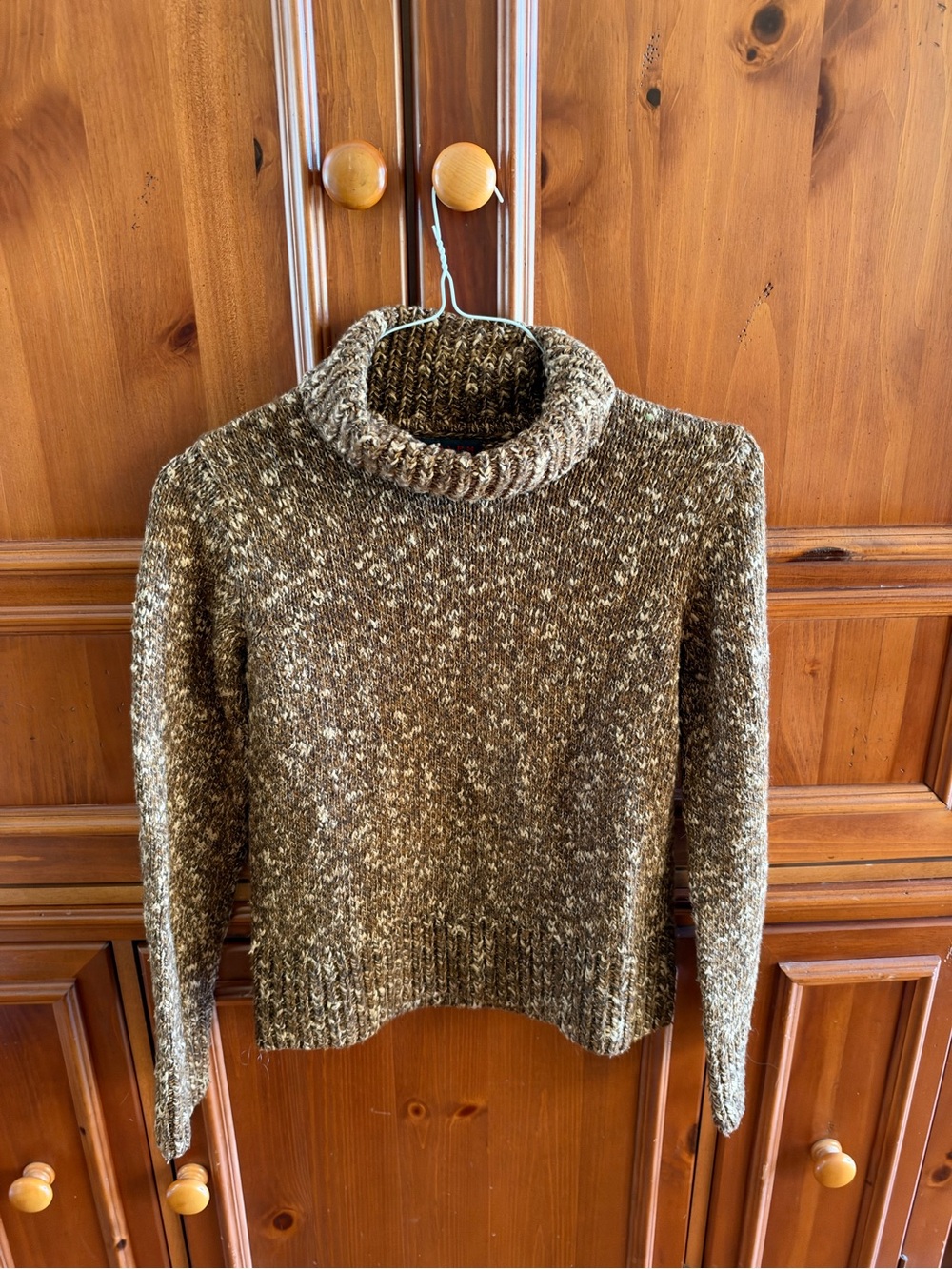 Vintage 90s Ralph Lauren Marled Knit Turtleneck Sweater - Small